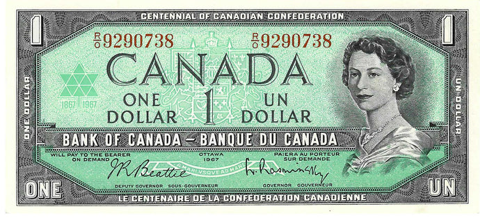 Canada P-75b 1 Dollar 1954