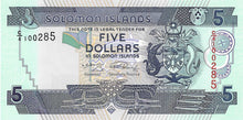 Solomon Islands P-26 5 Dolars ND (2006) 