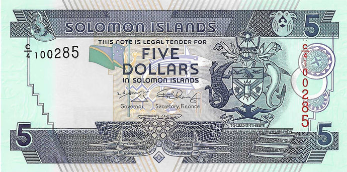Solomon Islands P-26 5 Dolars ND (2006) 