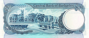 Barbados / P-30a / 2 Dollars / ND (1980)