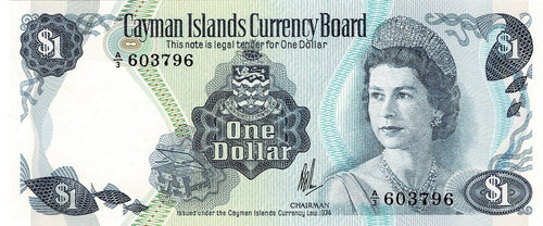 Cayman Islands P-5a 1 Dollar L 1974 (1985)