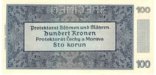 Bohemia and Moravia / P-07s / 100 Korun / 20.08.1940 / SPECIMEN