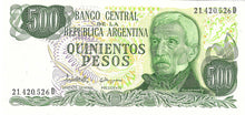 Argentina / P-303c / 500 Pesos / ND (1977-82)