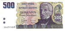 Argentina / P-316a / 500 Pesos Argentinos / ND (1984)