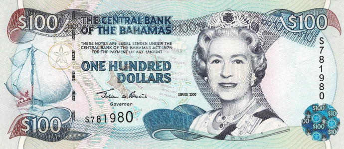 Bahamas / P-67 / 100 Dollars / 2000