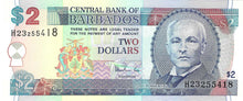 Barbados / P-54b / 2 Dollars / ND (1998)