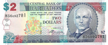 Barbados / P-66c / 2 Dollars / 02.05.2012