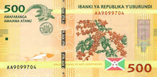 Burundi / P-50 / 500 Francs / 15.01.2015