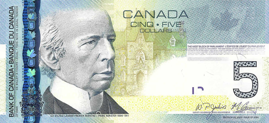 Canada / P-101Ad / 5 Dollars / 2006/2010