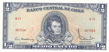 Chile / P-134b / 1/2 Escudo / ND