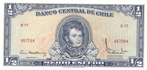 Chile / P-134b / 1/2 Escudo / ND