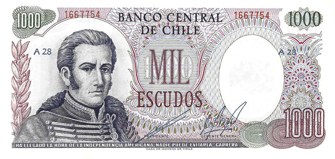 Chile / P-146 / 1000  Escudos / ND