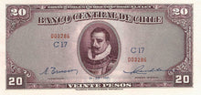 Chile / P-093b / 20 Pesos = 2 Condores / 24.12.1947