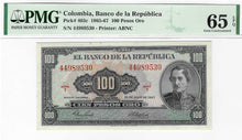 Colombia / P-403c / 100 Pesos Oro / 20.07.1967