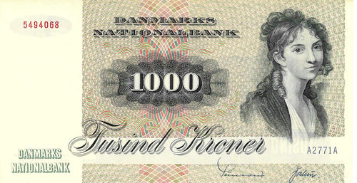Denmark / P-53b / 1000 Kroner / 1972 (19)77