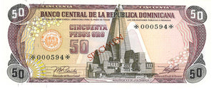 Dominican Republic / P-CS4 / 50 Pesos Oro / 1978 / SPECIMEN