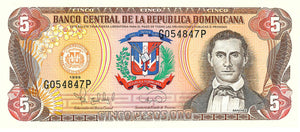 Dominican Republic / P-152a / 5 Peso Oro / 1996