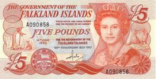 Falkland Islands / P-12a / 5 Pounds / 14.06.1983