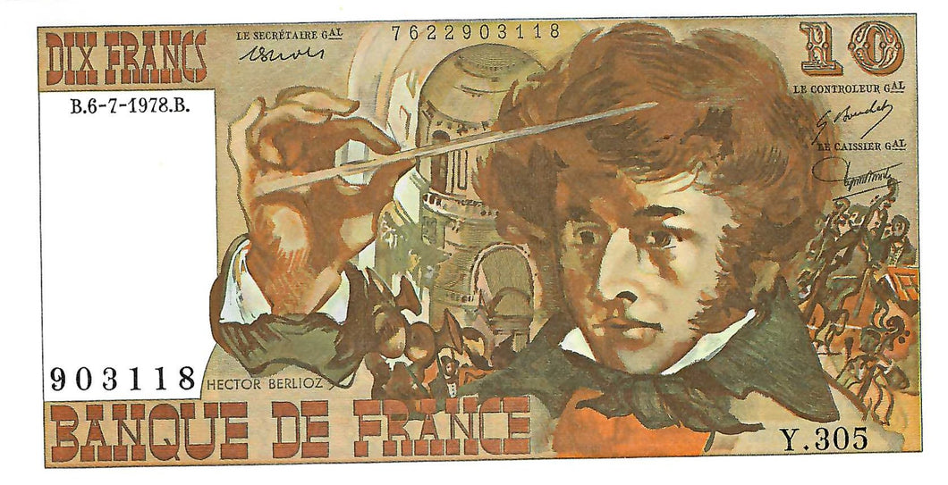 France / P-150c / 10 Francs / 06.07.1978