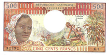 Gabon / P-2a / 500 Francs / ND (1978)