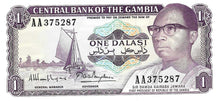 Gambia / P-04g / 1 Dalasis / ND (1971-87) AA