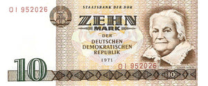 Germany Democratic Republic / P-28a / 10 Mark / 1971