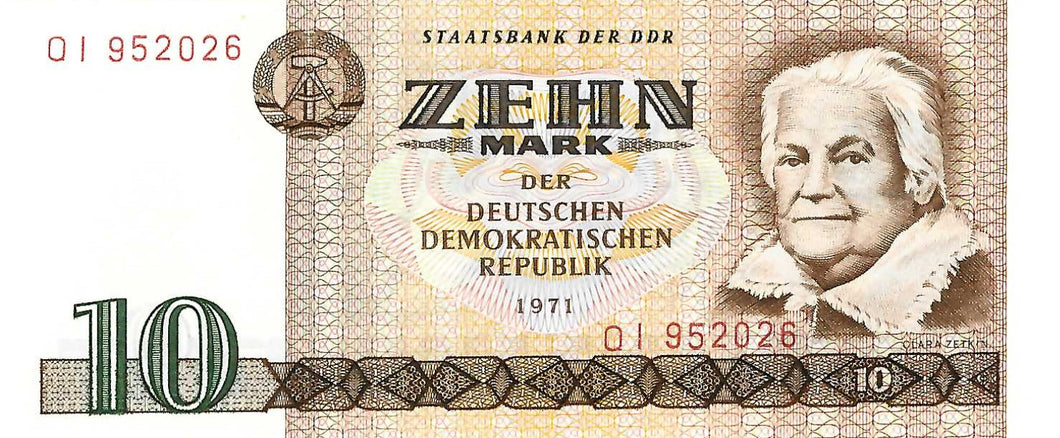 Germany Democratic Republic / P-28a / 10 Mark / 1971