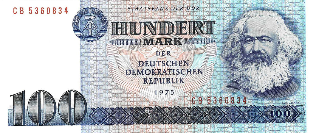 Germany Democratic Republic P-31b 100 Mark 1975