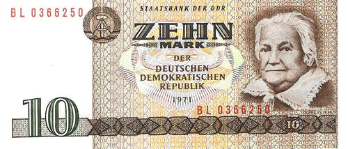 Germany Democratic Republic / P-28b / 10 Mark / 1971