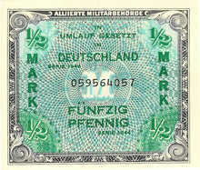 Germany / P-191a / 1/2 Mark / 1944