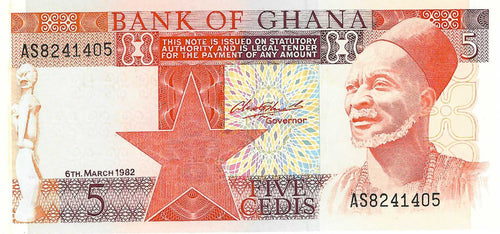 Ghana / P-19c / 5 Cedis / 06.03.1982