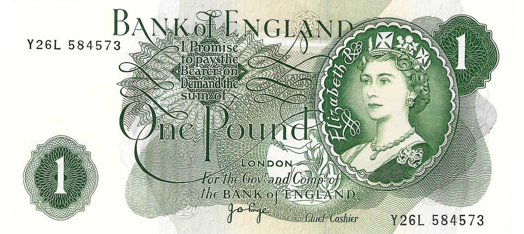 Great Britain / P-374g / 1 Pound / ND (1970-77)