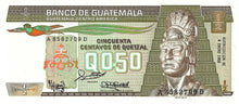 Guatemala / P-065 / 1/2 Quetzales / 06.01.1988