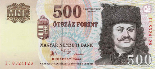 Hungary / P-194 / 500 Forint / 2006