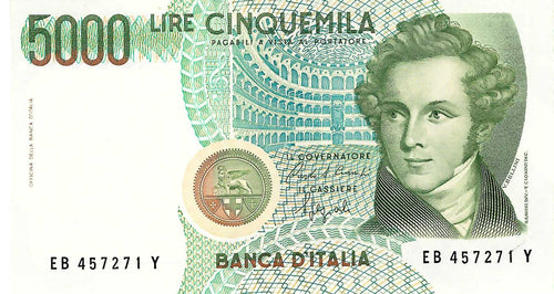 Italy / P-111b / 5'000 Lire / 04.01.1985