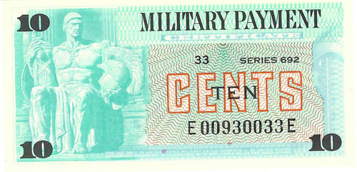 United States P-M92 10 Cents ND (1979)