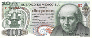 Mexico / P-063i / 10 Pesos / 18.02.1977