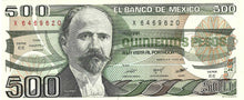 Mexico / P-079b / 500 Pesos / 07.08.1984