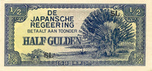 Netherlands Indies / P-122b  / 1/2 Gulden / ND (1942)
