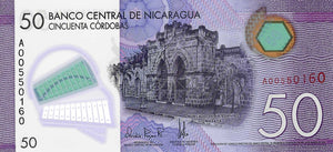 Nicaragua / P-211a / 50 Cordobas / 26.03.2014 / POLYMER-PLASTIC