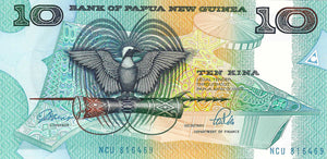 Papua New Guinea / P-09b / 10 Kina / ND (1988)