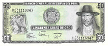 Peru / P-113 / 50 Soles de Oro / 15.12.1977