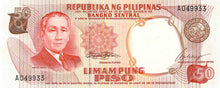 Philippines / P-146a / 50 Piso / ND (1969)