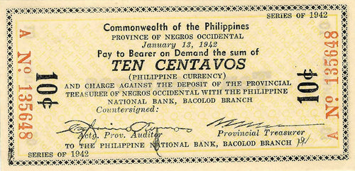 Philippines / P-S631 / 10 Centavos / 13.01.1942