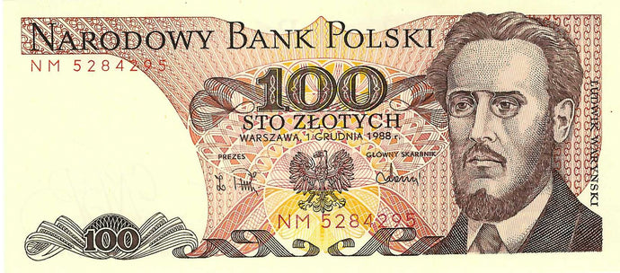 Poland / P-143e / 100 Zlotych / 01.05.1988