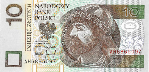 Poland / P-173a / 10 Zlotych / 25.03.1994