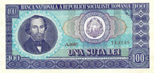 Romania / P-097a / 100 Lei / 1966