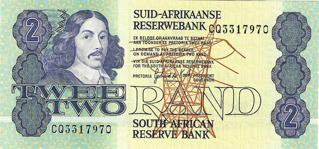 South Africa P-118a 2 Rand (1978-81))