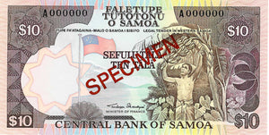 Samoa / P-27s / 10 Tala / ND (1985) / SPECIMEN