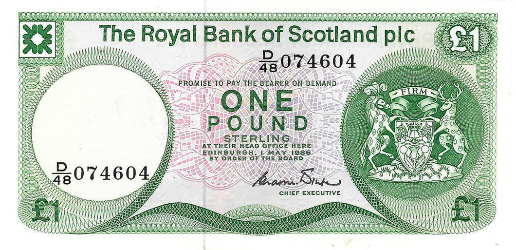 Scotland / P-341Aa / 1 Pound / 01.05.1986